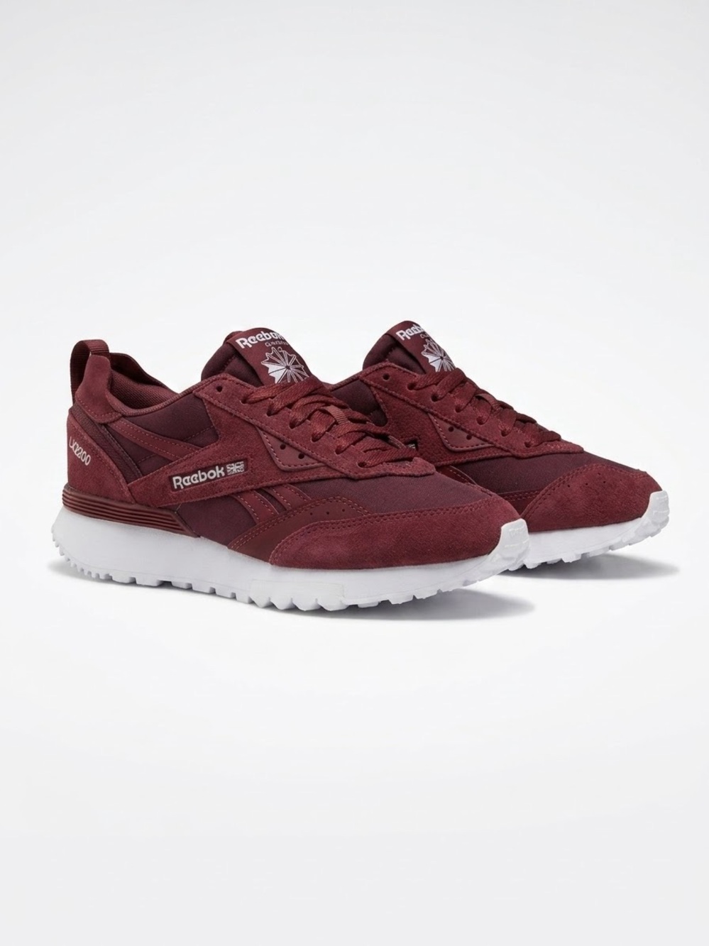 Reebok Woman’s Burgundy Low-Top Sneakers with White Sole
